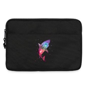 Shark Sharks Space Men Kids Boys Shark - Laptop bag 13" - black - Front