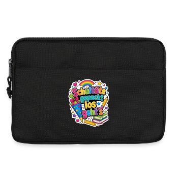 Schulkind 2026 Einschulung 2026 Schulanfang - Laptoptasche 13" - Schwarz - Vorne