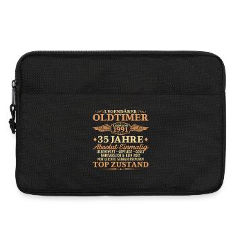 Legendärer Oldtimer 1991 – 35. Geburtstag - Laptoptasche 13" - Schwarz - Vorne