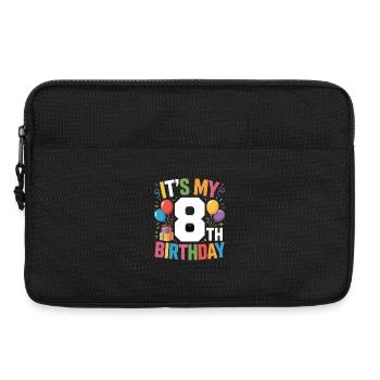 8e anniversaire - Sacoche pour ordinateur portable 13 pouces - noir - Devant