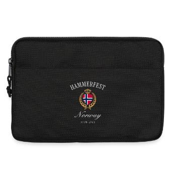 Hammerfest Norway Coat of Arms Crown – Travel Souvenir - Laptop bag 13" - black - Front
