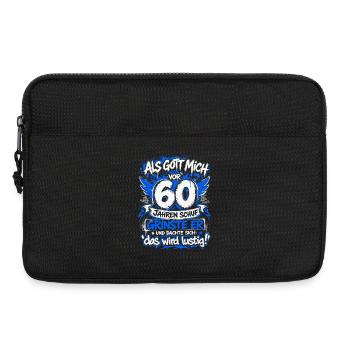 60er Geburtstags Graffiti Spruch - Laptoptasche 13" - Schwarz - Vorne