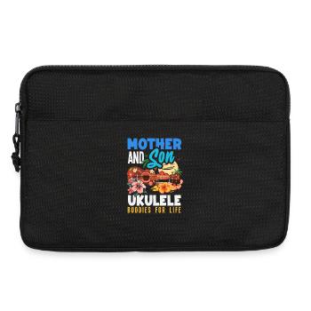 Mother And Son Ukulele Buddies For Life Musiker - Laptoptasche 13" - Schwarz - Vorne