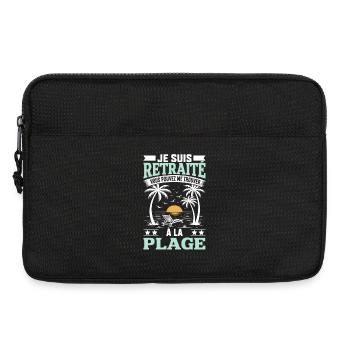 Retraite Cadeau humour personnalisé - Sacoche pour ordinateur portable 13 pouces - noir - Devant