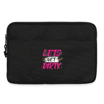 Lets get dirty Schlammlauf Mud Run Muddy Race - Laptop bag 13" - black - Front