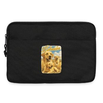 Labrador Retriever Retro Hund - Laptoptasche 13" - Schwarz - Vorne