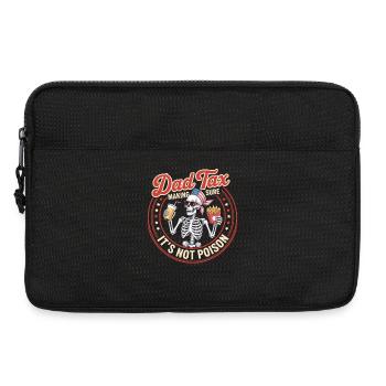 Dad Tax Skeleton Party - Laptop bag 13" - black - Front