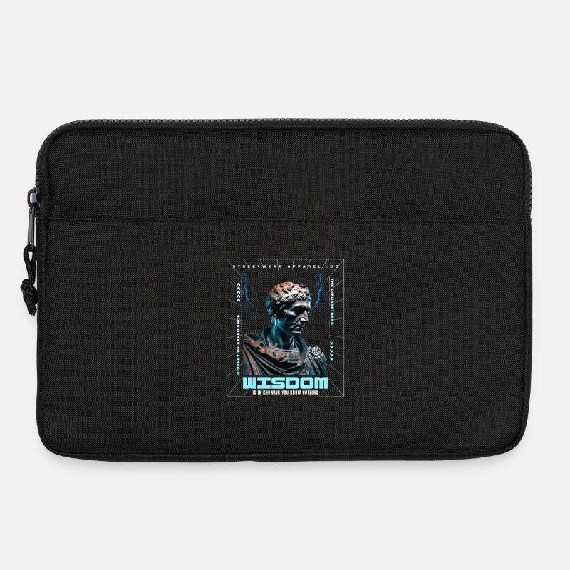 Wisdom Neon Bust Streetwear - Laptoptasche 13" - Schwarz