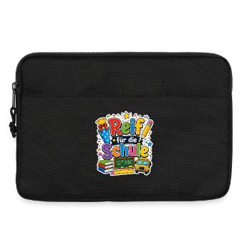 Schulkind 2026 Einschulung 2026 Schulanfang - Laptoptasche 13" - Schwarz - Vorne