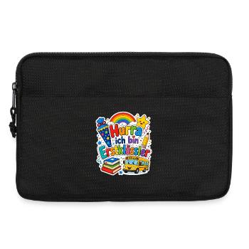 Schulkind 2026 Einschulung 2026 Schulanfang - Laptoptasche 13" - Schwarz - Vorne
