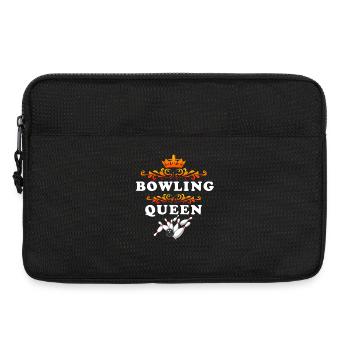 Bowling Queen Funny Women Strike Master Gift - Laptop bag 13" - black - Front
