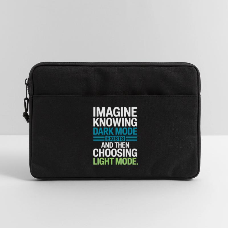 Le mode sombre existe Programmeur IT Nerd Coder Office Sacoche pour ordinateur portable 13 pouces