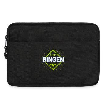 Bingen am Rhein in Deutschland mit Weintrauben - Laptoptasche 13" - Schwarz - Vorne