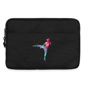 Muay Thai Kickboxer Arts Martiaux Espace Kickboxing - Sacoche pour ordinateur portable 13 pouces - noir - Devant