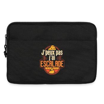 J'peux pas j'ai Escalade - Sacoche pour ordinateur portable 13 pouces - noir - Devant