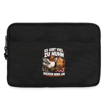 Es gibt viel zu Huhn Bauernhof Spaß - Laptoptasche 13" - Schwarz - Vorne