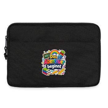 Schulkind 2026 Einschulung 2026 Schulanfang - Laptoptasche 13" - Schwarz - Vorne