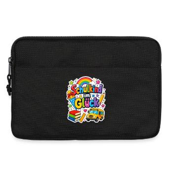 Schulkind 2026 Einschulung 2026 Schulanfang - Laptoptasche 13" - Schwarz - Vorne