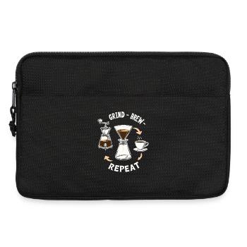 Grind Brew Repeat Espresso Ritual - Laptoptasche 13" - Schwarz - Vorne