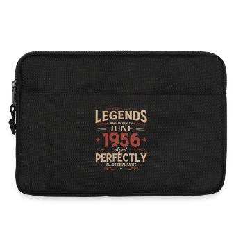 70e anniversaire Légende du cadeau Vintage juin 1956 - Sacoche pour ordinateur portable 13 pouces - noir - Devant