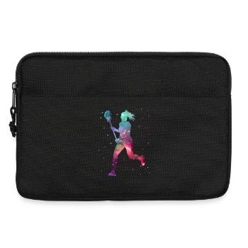 Lacrosse Joueur Espace Lacrosse féminin Filles - Sacoche pour ordinateur portable 13 pouces - noir - Devant