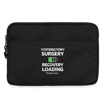 Hysterectomy Recovery Loading Tee - Laptop bag 13" - black - Front