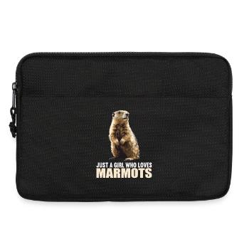 Murmeltiere Murmeltier - Laptoptasche 13" - Schwarz - Vorne