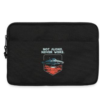 Pas seul. Jamais arrivé. Alien OVNI Présent - Sacoche pour ordinateur portable 13 pouces - noir - Devant