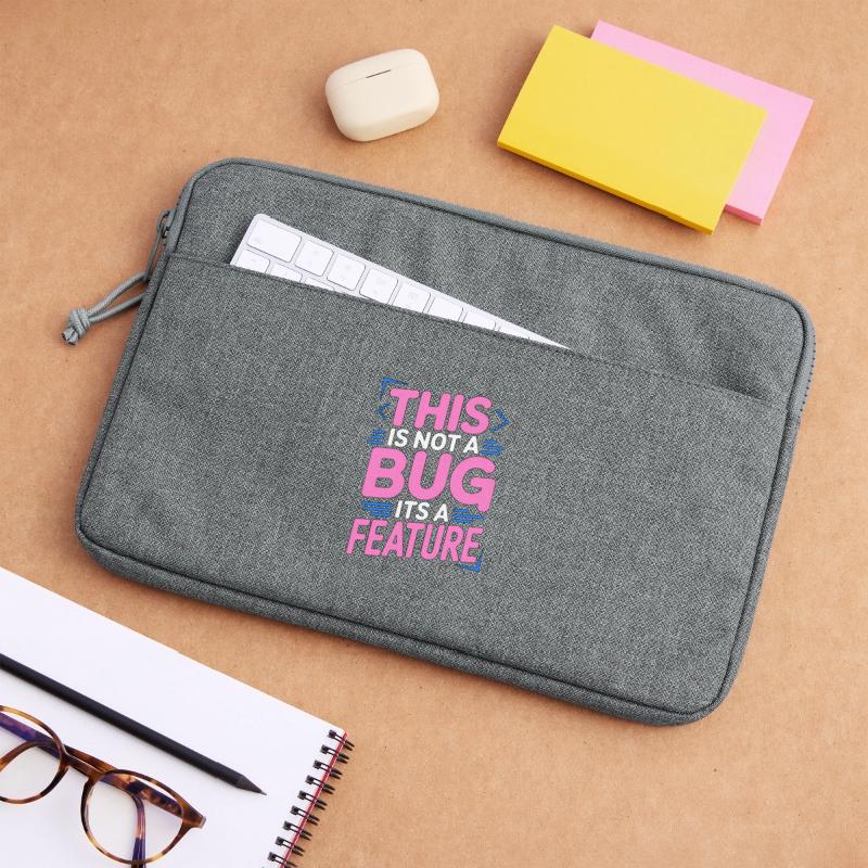 Game Developer This Is Not A Bug Game Programming Laptop bag 13"