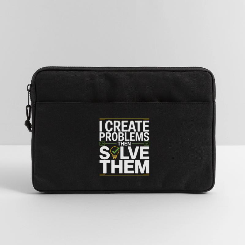 Game Developer I Create Problems Then Game Coder Laptop bag 13"