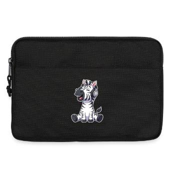 Musique zèbre - Sacoche pour ordinateur portable 13 pouces - noir - Devant