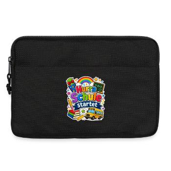 Schulkind 2026 Einschulung 2026 Schulanfang - Laptoptasche 13" - Schwarz - Vorne