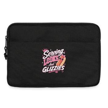 Passionné de saucisses de hot-dogs fanatic - Sacoche pour ordinateur portable 13 pouces - noir - Devant