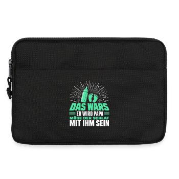 Das Wars Er wird Papa - Laptoptasche 13" - Schwarz - Vorne