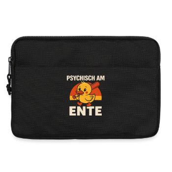 Psychisch Am Ente Lustiger Spruch Humor  - Laptoptasche 13" - Schwarz - Vorne