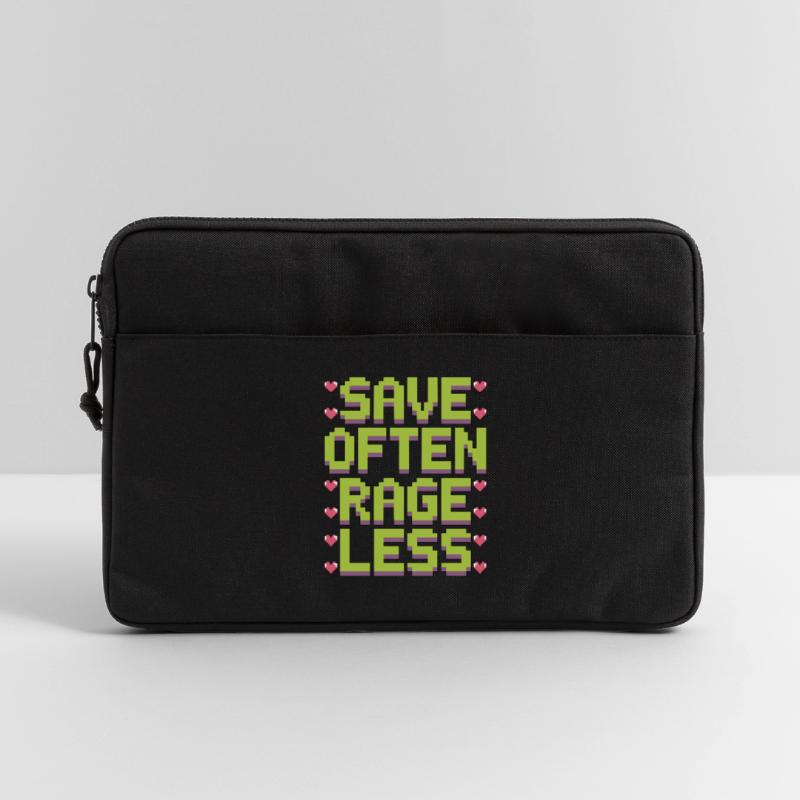 Game Developer Save Often Rage Less Web Developer Laptoptasche 13"
