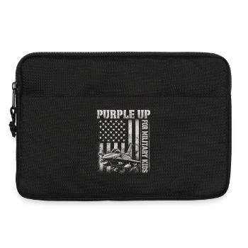 Enfants militaires violets Chasseurs Militaires Enfants - Sacoche pour ordinateur portable 13 pouces - noir - Devant