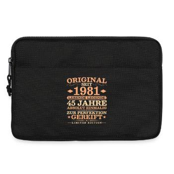 1981 Jahrgang 45 Jahre Absolut Einmalig - Laptoptasche 13" - Schwarz - Vorne