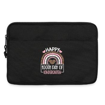 100. Tageskindergarten Regenbogen - Laptoptasche 13" - Schwarz - Vorne