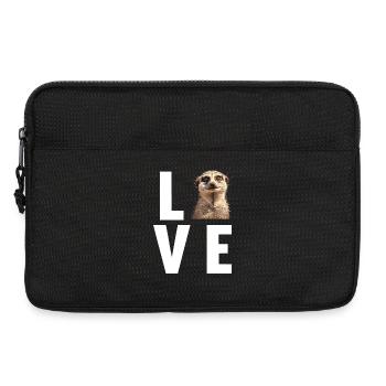 Meerkat Erdmännchen - Laptoptasche 13" - Schwarz - Vorne