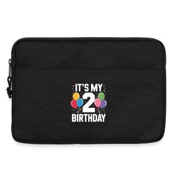 2nd birthday - Laptop bag 13" - black - Front