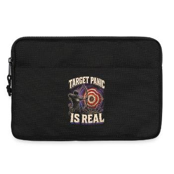 Archery Archer Target Panic Is Real - Laptop bag 13" - black - Front