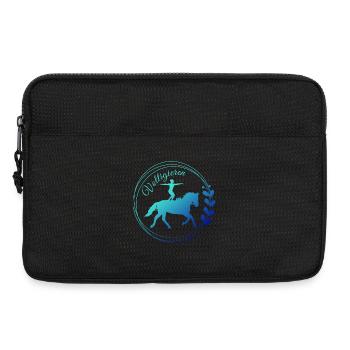 Voltigieren Stand: Volti Pferdesport Pflichtübung - Laptoptasche 13" - Schwarz - Vorne