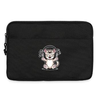 Cat Music - Laptop bag 13" - black - Front