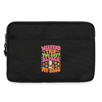 Weekend Trip You Say Alpaca My Bags - Laptoptasche 13" - Schwarz - Vorne