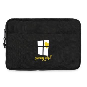 Window with Heart Sun - Sunny Girl - Laptop bag 13" - black - Front