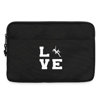 The mountaineers and climbers fit together - Laptop bag 13" - black - Front