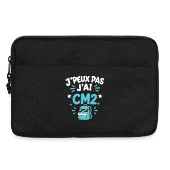 J'peux pas j'ai CM2 - Sacoche pour ordinateur portable 13 pouces - noir - Devant