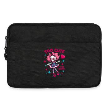 Trop mignonne pour être une clowngirl clown normale - Sacoche pour ordinateur portable 13 pouces - noir - Devant