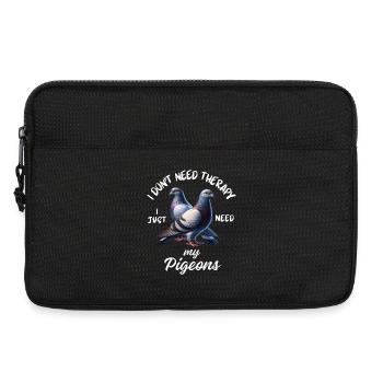 Pigeon Therapy Funny - Laptop bag 13" - black - Front
